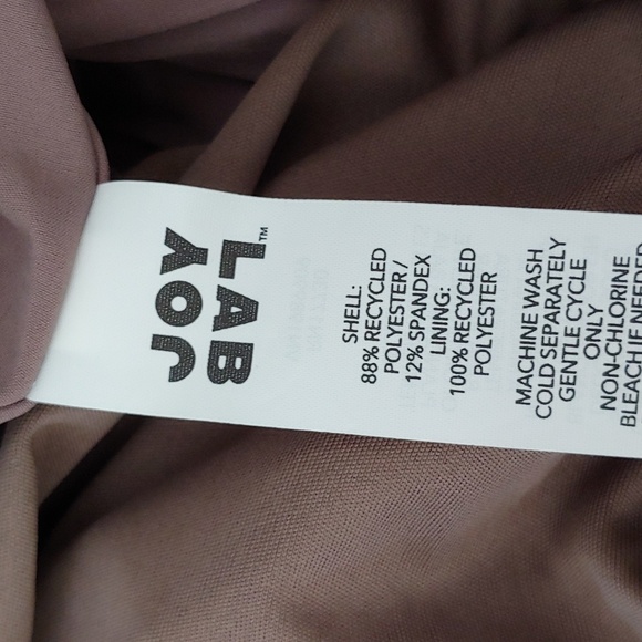 NWT JoyLab Women's High Rise Side Pleated Athletic Shorts Brown Size XL - Picture 8 of 8